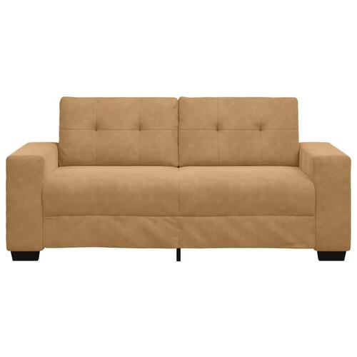 Elskovssofa 140 cm fløjl brun