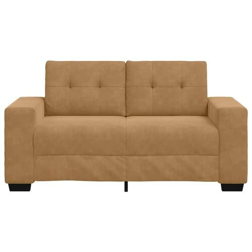 Elskovssofa 120 cm fløjl brun