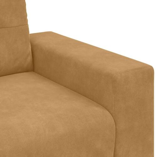 Elskovssofa 120 cm fløjl brun