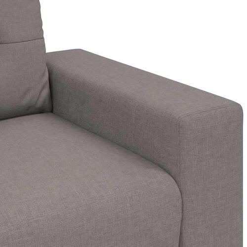Elskovssofa 140 cm stof gråbrun