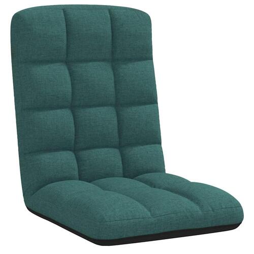 Foldbar gulvstol 71x51x62 cm stof mørkegrøn