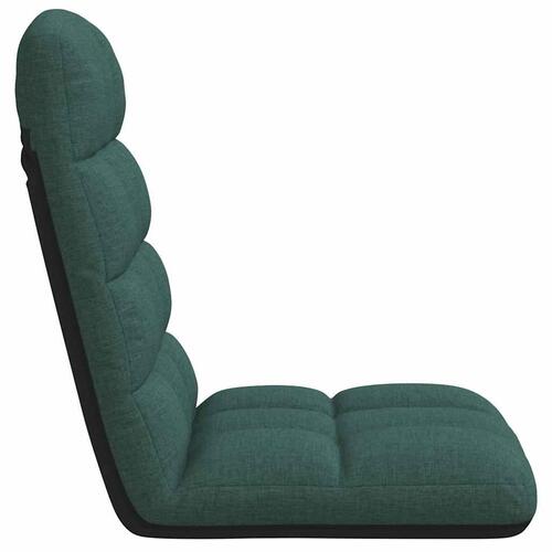 Foldbar gulvstol 71x51x62 cm stof mørkegrøn