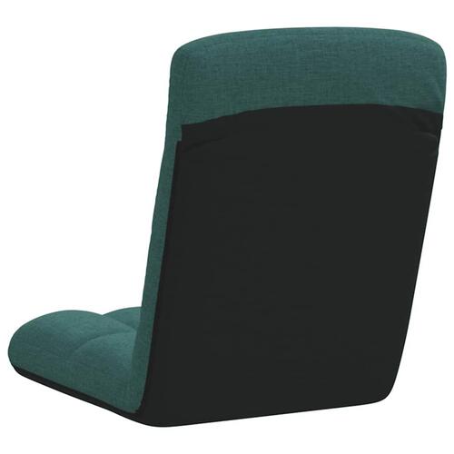 Foldbar gulvstol 71x51x62 cm stof mørkegrøn
