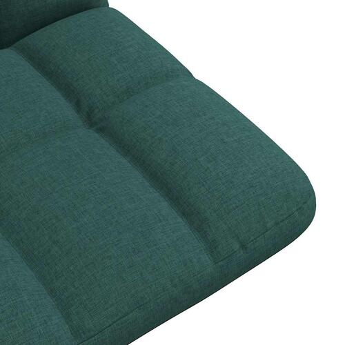 Foldbar gulvstol 71x51x62 cm stof mørkegrøn