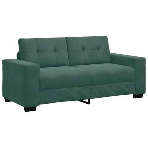 Elskovssofa 140 cm fløjl mørkegrøn