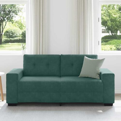 Elskovssofa 140 cm fløjl mørkegrøn