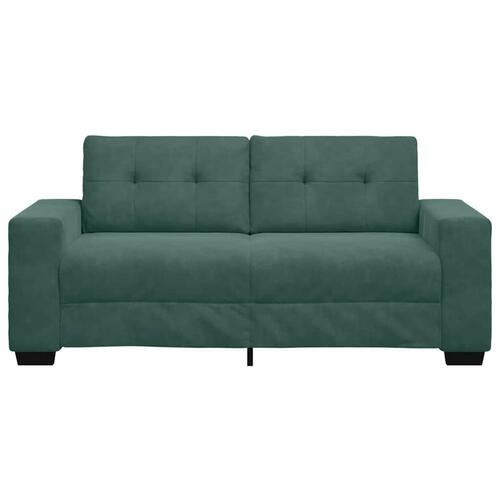 Elskovssofa 140 cm fløjl mørkegrøn