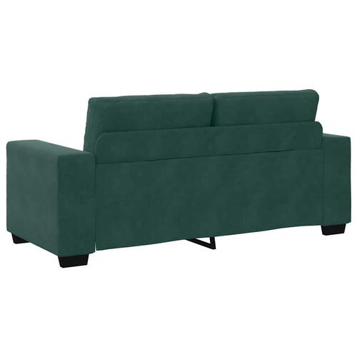 Elskovssofa 140 cm fløjl mørkegrøn
