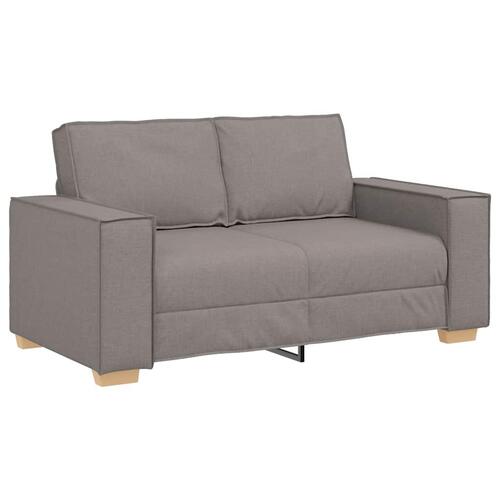 2 personers sofa med hynder stof gråbrun