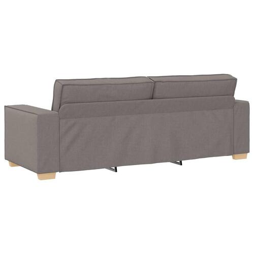 2 personers sofa med hynder stof gråbrun