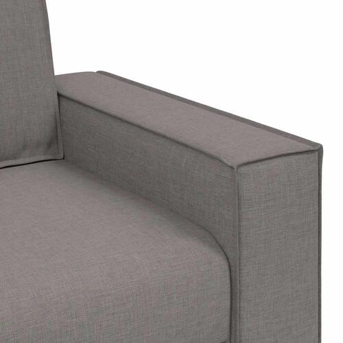 2 personers sofa med hynder stof gråbrun