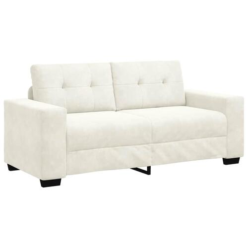 Elskovssofa 140 cm fløjl cremefarvet