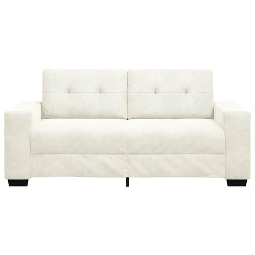 Elskovssofa 140 cm fløjl cremefarvet