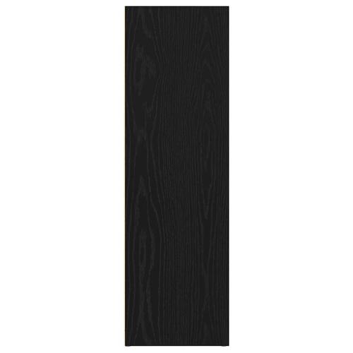 Bogskab 66x30x98 cm konstrueret træ sort egetræsfarve