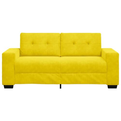 Elskovssofa 140 cm fløjl gul