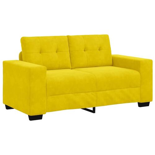 Elskovssofa 120 cm fløjl gul