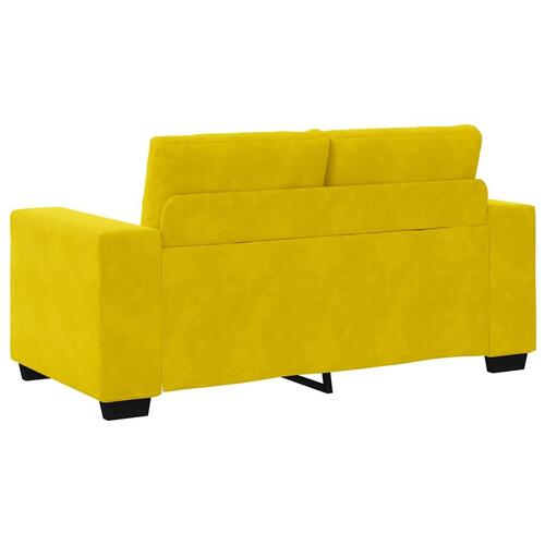 Elskovssofa 120 cm fløjl gul