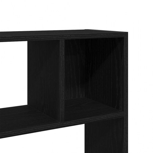 Bogreol/rumdeler - 105 × 24 × 102 cm, sort egetræsfarve