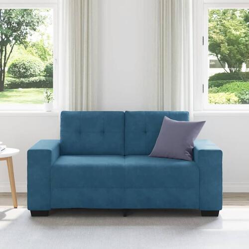 Elskovssofa 120 cm fløjl blå