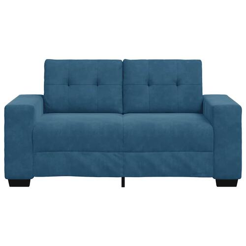 Elskovssofa 120 cm fløjl blå