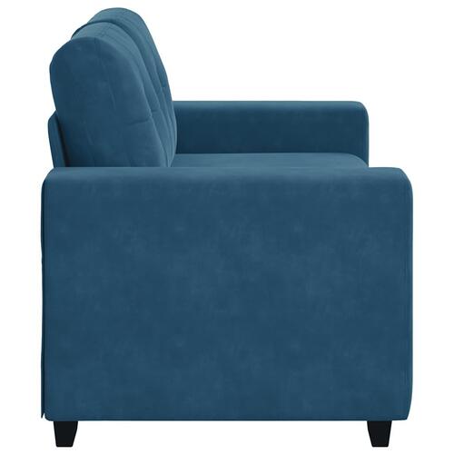 Elskovssofa 120 cm fløjl blå