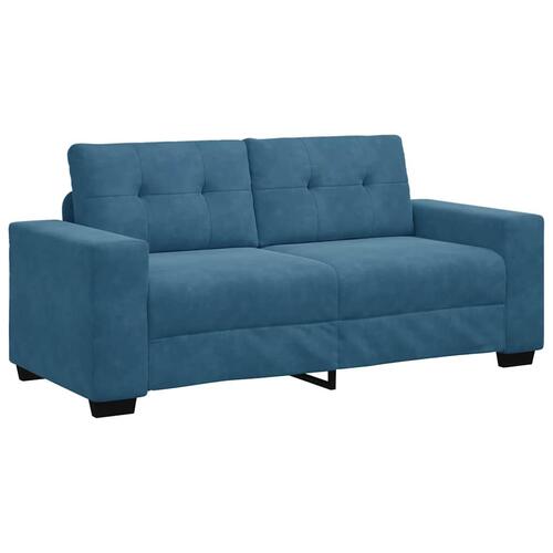 Elskovssofa 140 cm fløjl blå