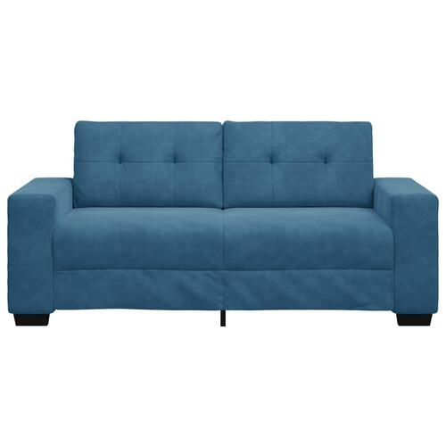 Elskovssofa 140 cm fløjl blå