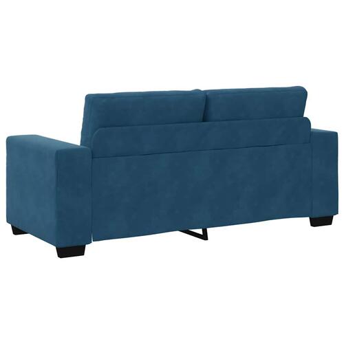Elskovssofa 140 cm fløjl blå