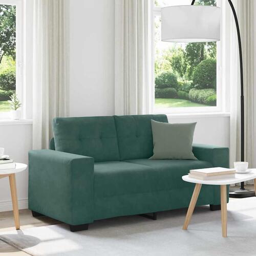 Elskovssofa 120 cm fløjl mørkegrøn