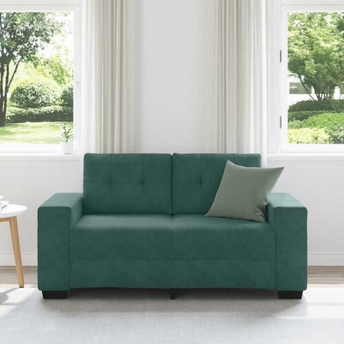 Elskovssofa 120 cm fløjl mørkegrøn