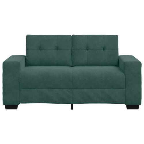 Elskovssofa 120 cm fløjl mørkegrøn