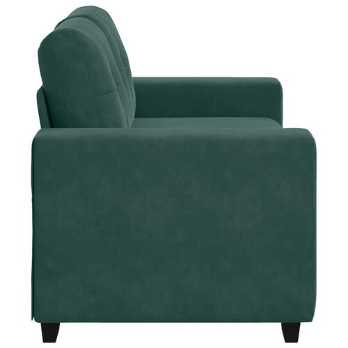 Elskovssofa 120 cm fløjl mørkegrøn