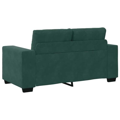 Elskovssofa 120 cm fløjl mørkegrøn