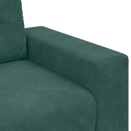 Elskovssofa 120 cm fløjl mørkegrøn