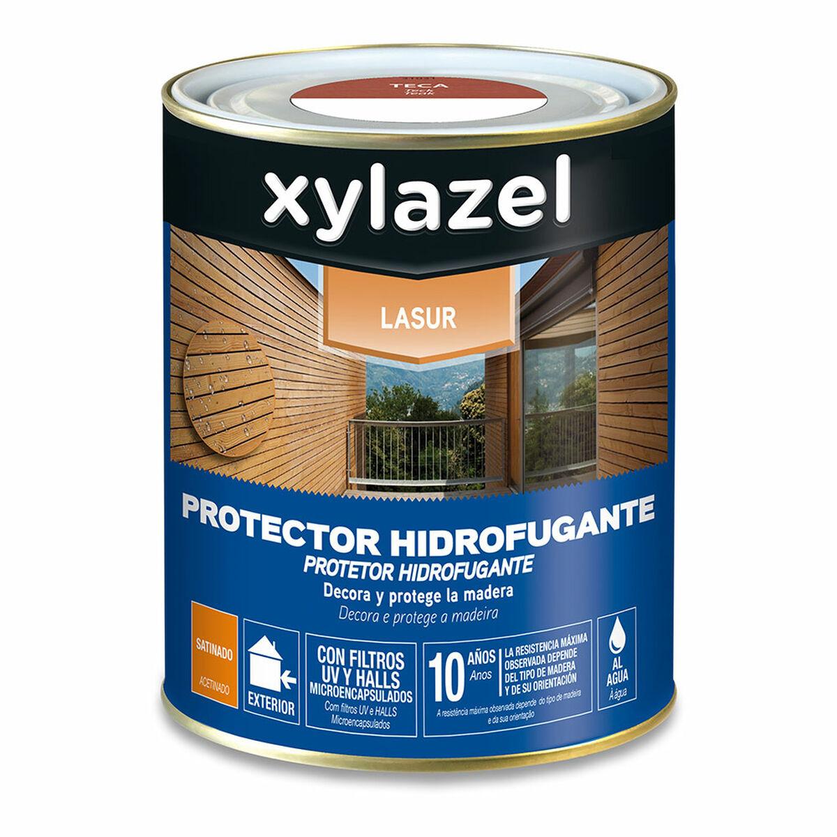 Xylazel Lasur Teak - Satin, 750 ml (vandbaseret træbeskyttelse)