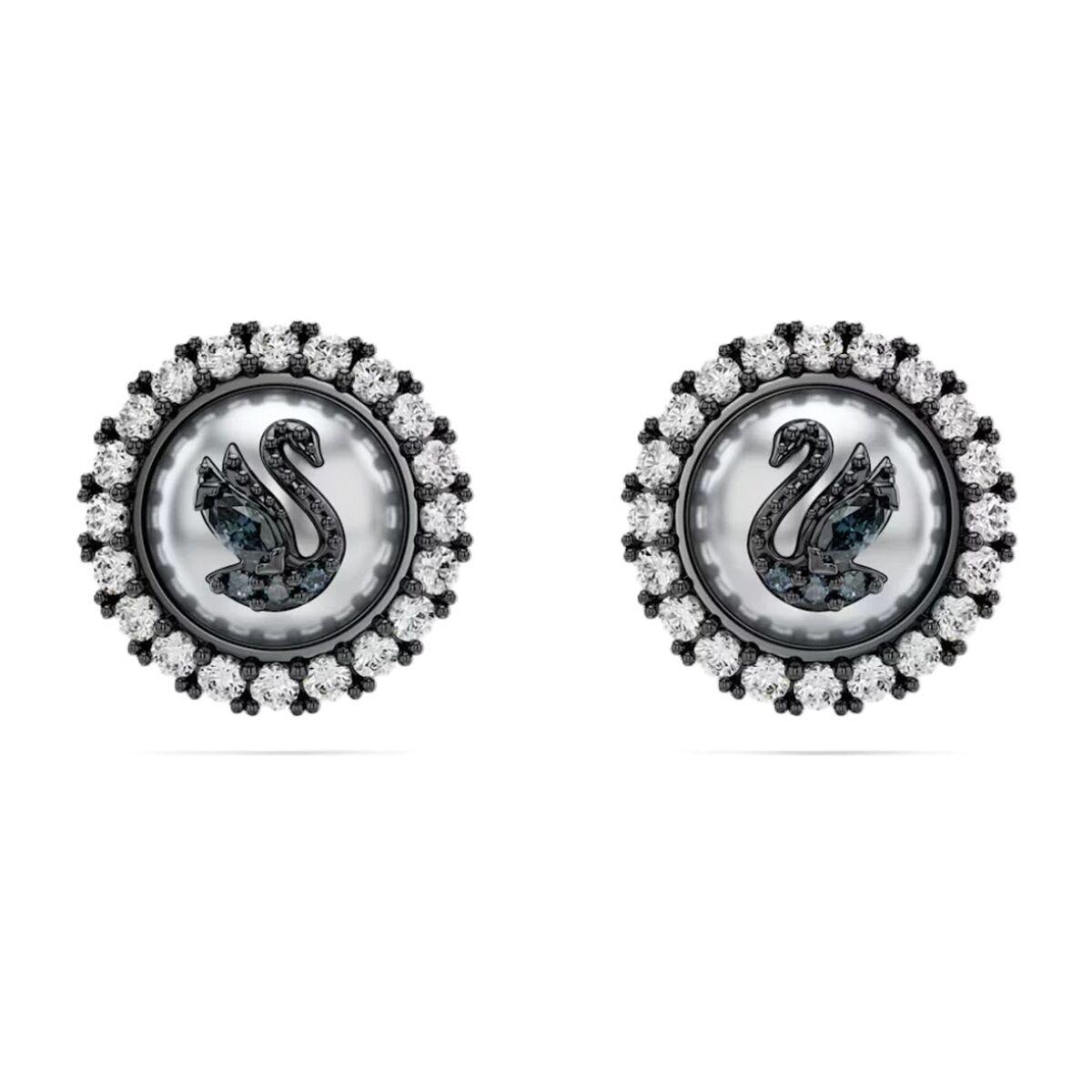 Swarovski ørestikker til kvinder 5680848 - elegante studs med svanemotiv