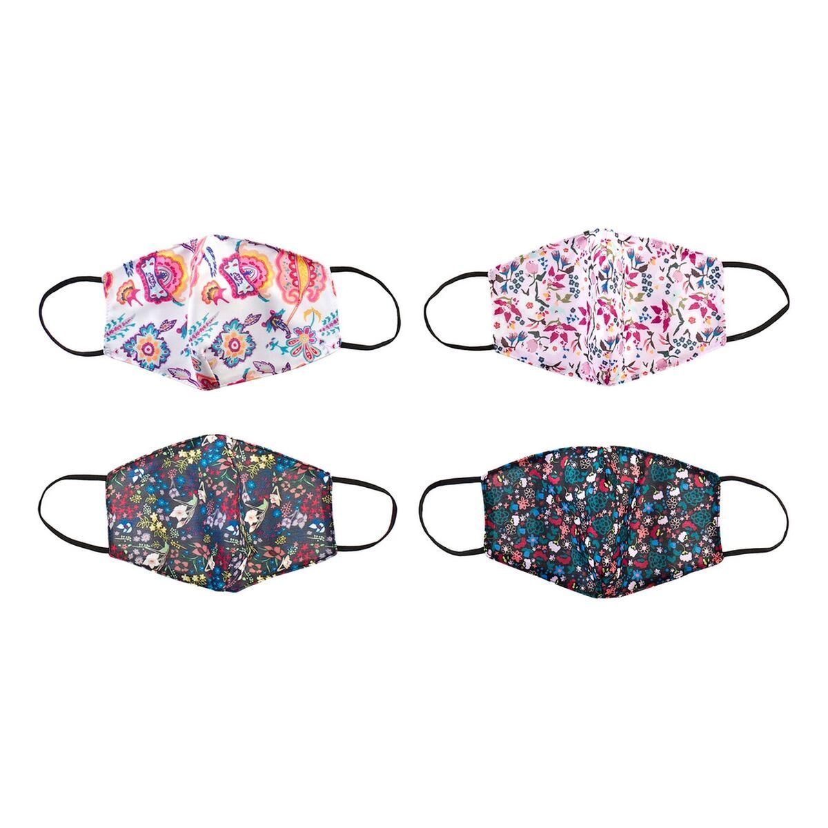 Hygiejniske masker - Multifarvet, 4 stk.