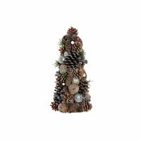 Juletræ DKD Home Decor Ananas snefald PVC (19 x 19 x 38 cm)