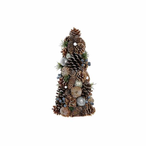 Juletræ DKD Home Decor Ananas snefald PVC (19 x 19 x 38 cm)