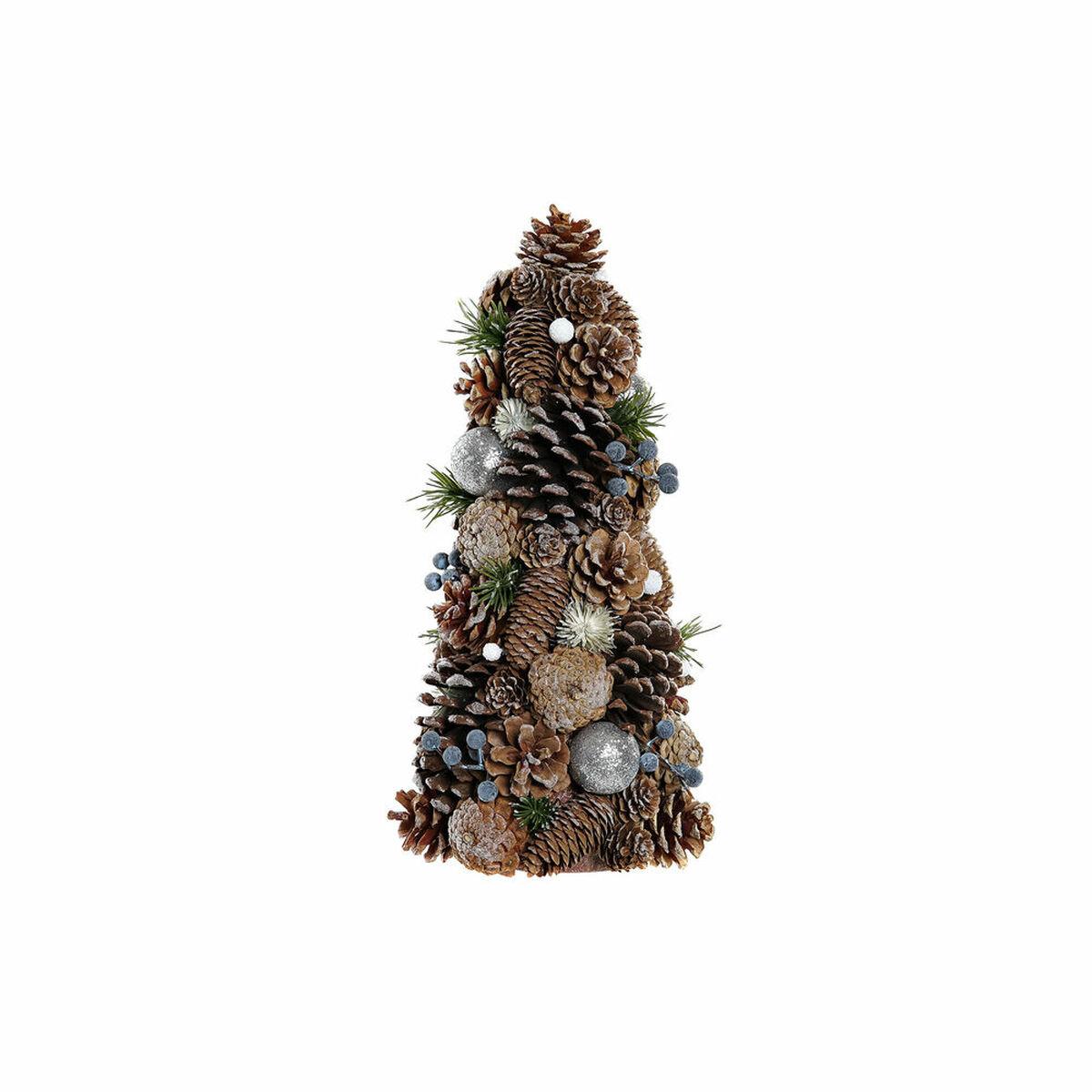 Juletræ DKD Home Decor Ananas snefald PVC (19 x 19 x 38 cm)