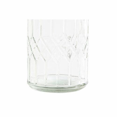 Flaske DKD Home Decor Krystal Grå Gennemsigtig Rustfrit stål (9 x 9 x 28.3 cm) (1 L)