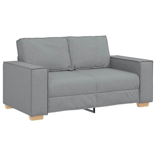 2 personers sofa med hynder stof lysegrå