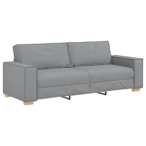 2 personers sofa med hynder stof lysegrå