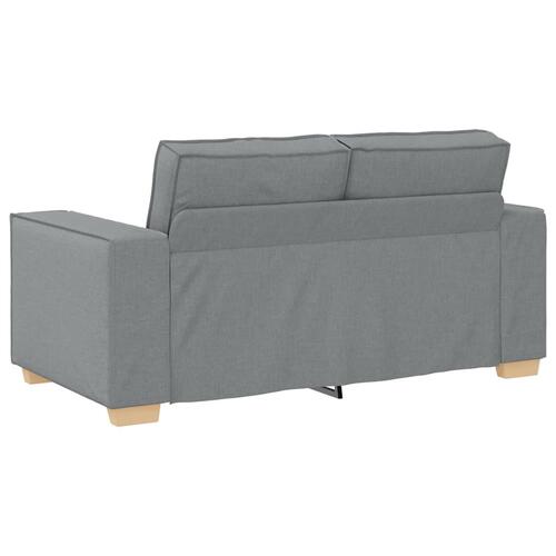 2 personers sofa med hynder stof lysegrå