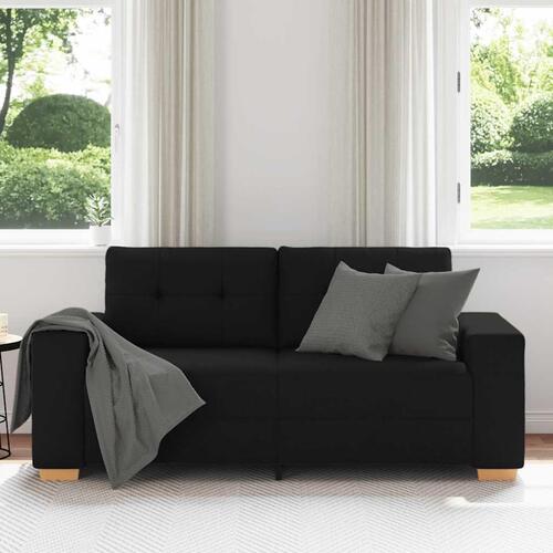 Elskovssofa 140 cm stof sort
