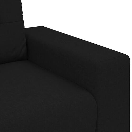 Elskovssofa 140 cm stof sort