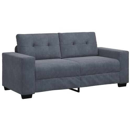 Elskovssofa 140 cm fløjl mørkegrå