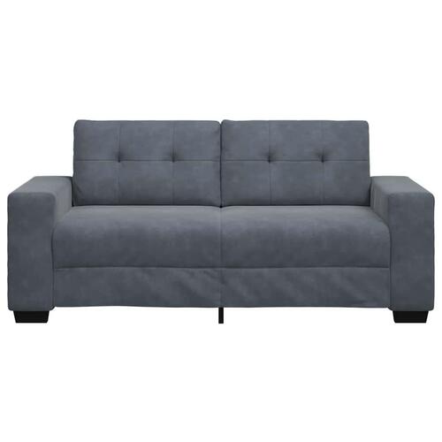 Elskovssofa 140 cm fløjl mørkegrå