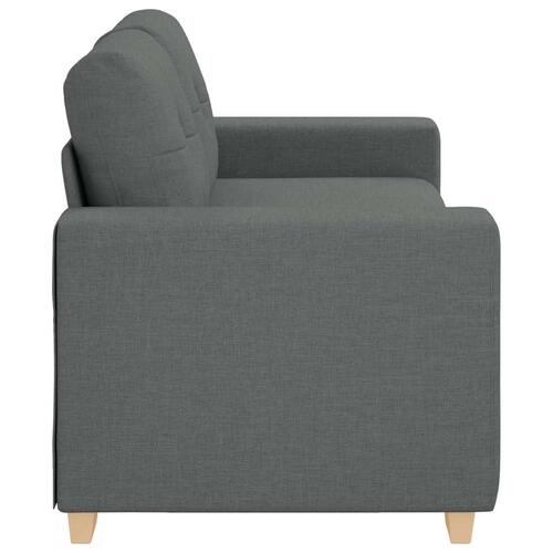 Elskovssofa 140 cm stof mørkegrå