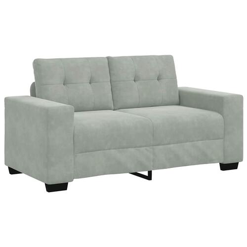 Elskovssofa 120 cm fløjl lysegrå